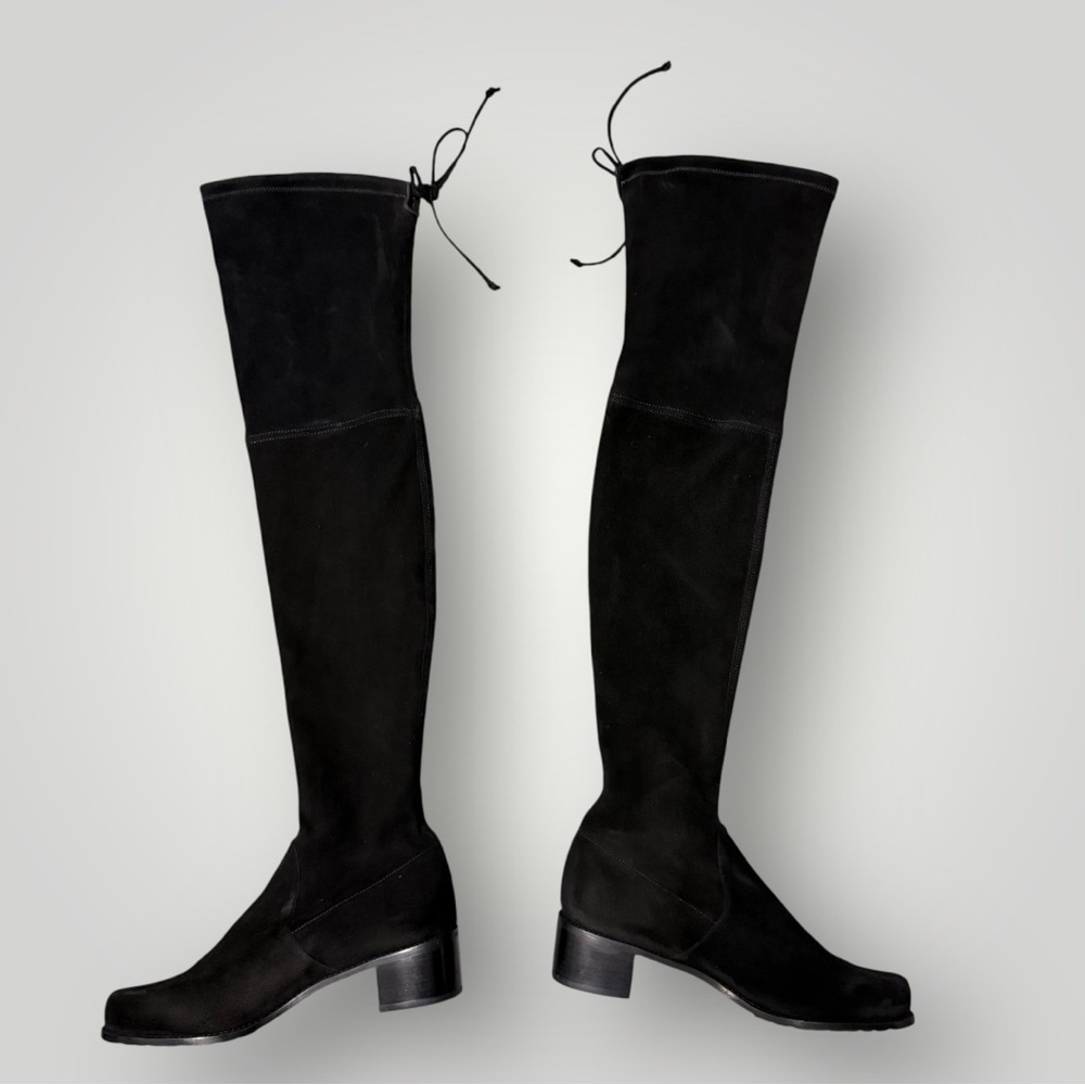 Stuart Weitzman Midland Suede Leather Over-The-Knee Heels Tall Boots Sz 9.5 - Picture 16 of 16